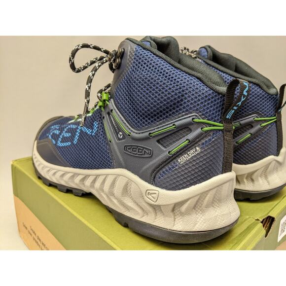 Keen Men's NXIS Evo Mid WP Height Waterproof Hiking Shoe Navy Size 8 - Picture 11 of 12